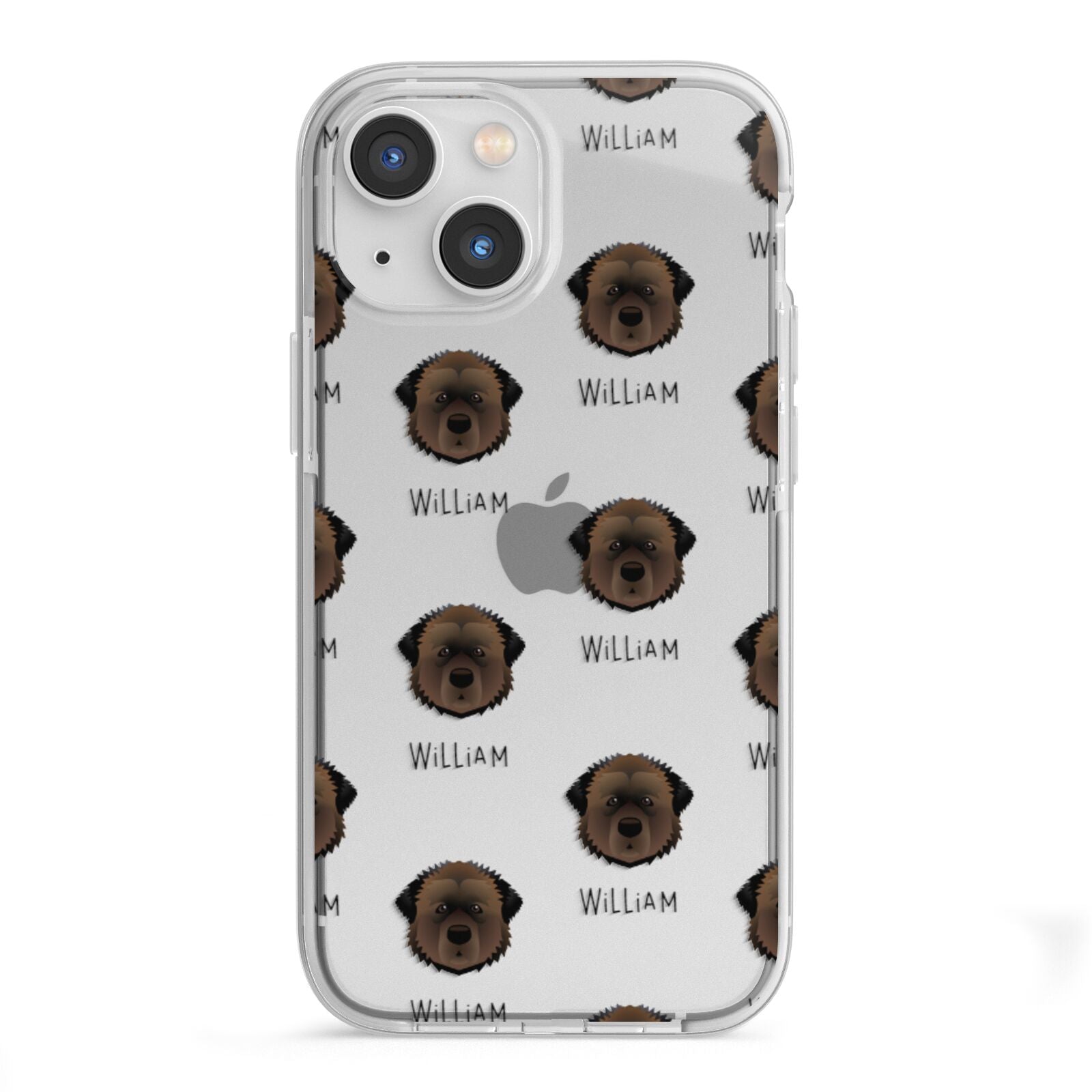 Estrela Mountain Dog Icon with Name iPhone 13 Mini TPU Impact Case with White Edges