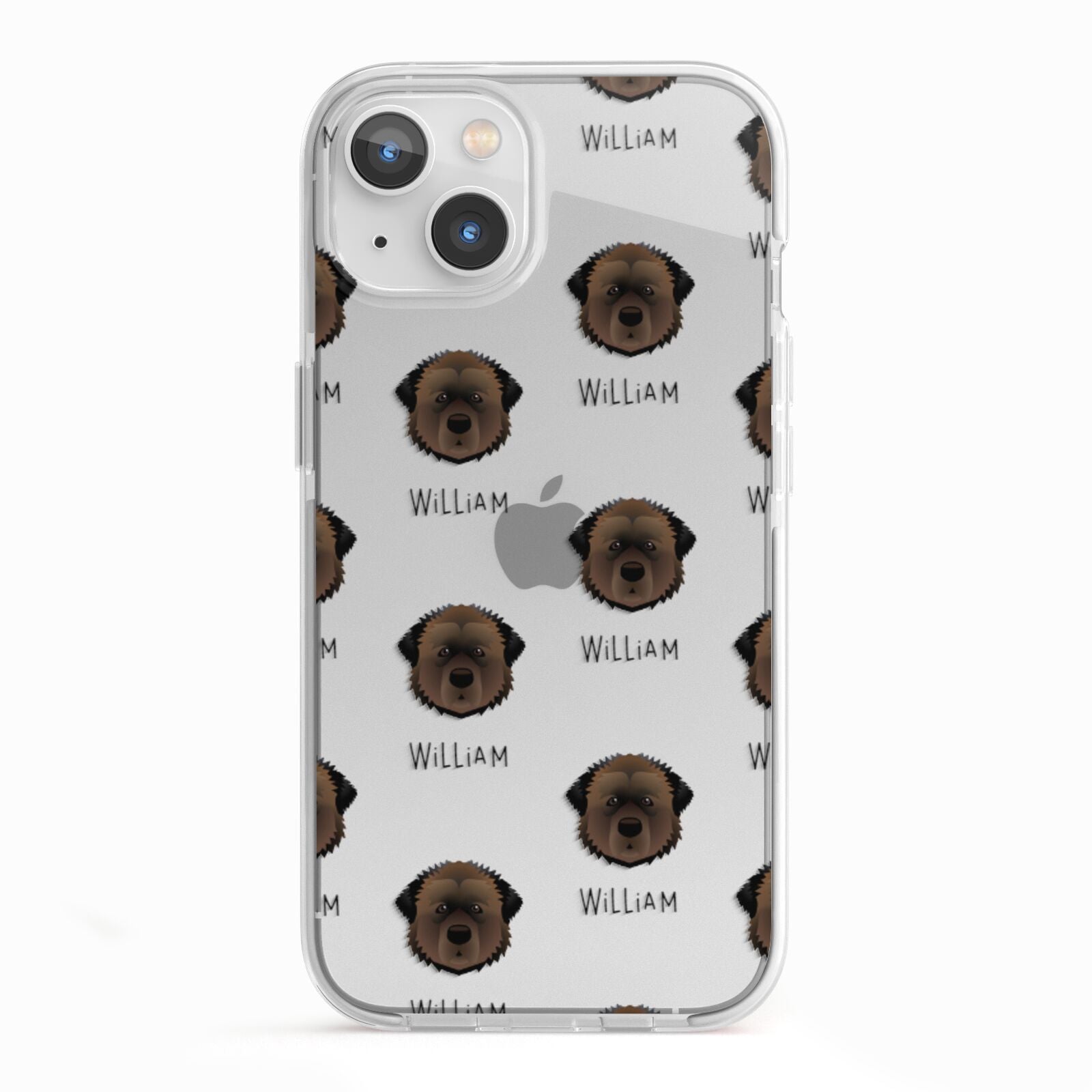 Estrela Mountain Dog Icon with Name iPhone 13 TPU Impact Case with White Edges