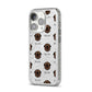 Estrela Mountain Dog Icon with Name iPhone 14 Pro Glitter Tough Case Silver Angled Image