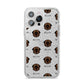 Estrela Mountain Dog Icon with Name iPhone 14 Pro Max Glitter Tough Case Silver