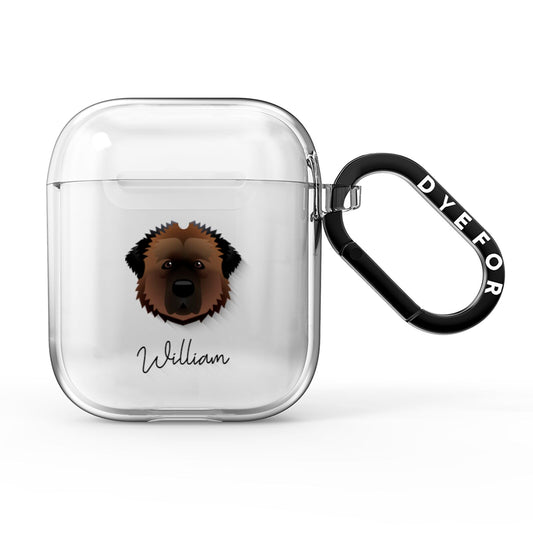 Estrela Mountain Dog Personalised AirPods Clear Case