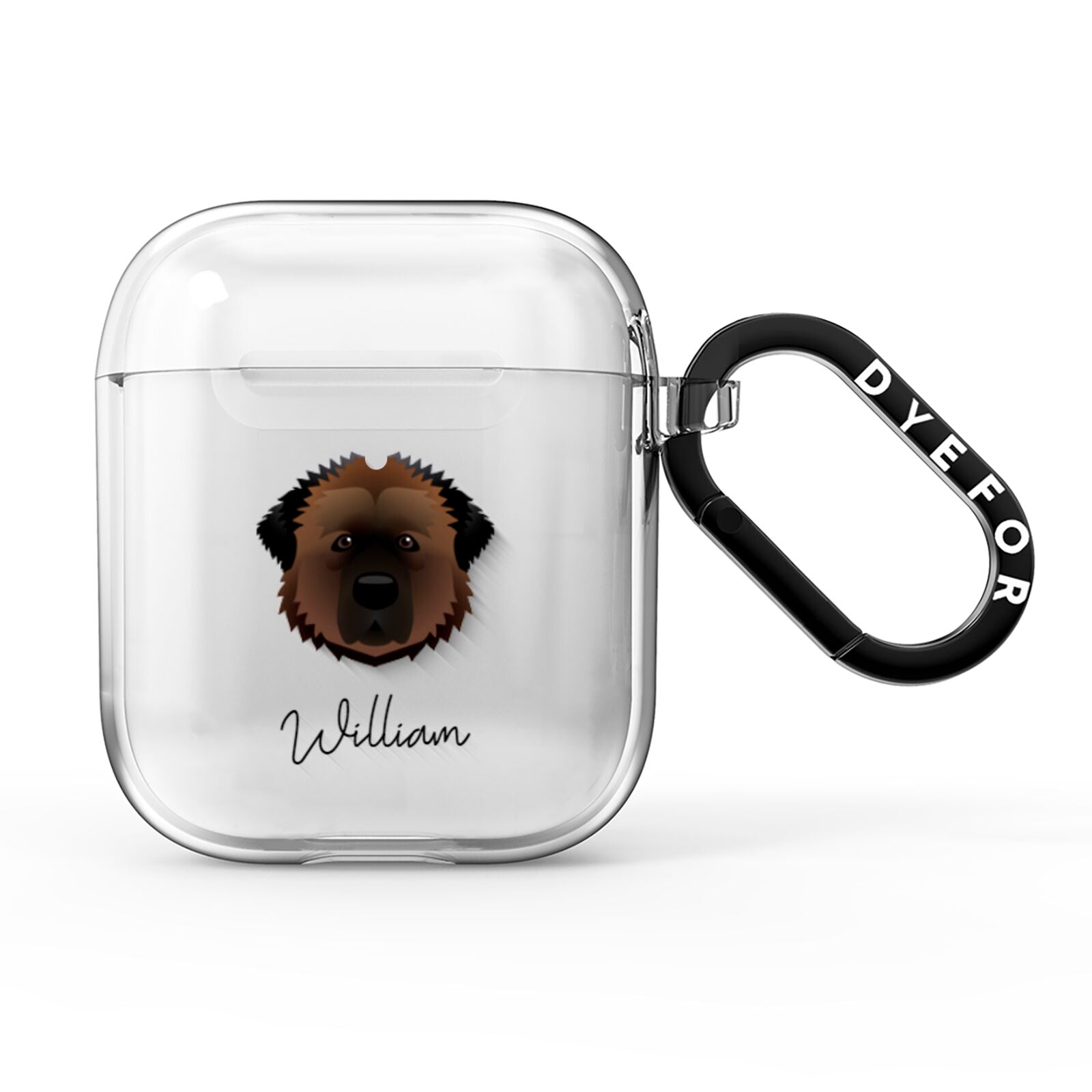 Estrela Mountain Dog Personalised AirPods Clear Case