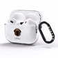 Estrela Mountain Dog Personalised AirPods Pro Clear Case Side Image
