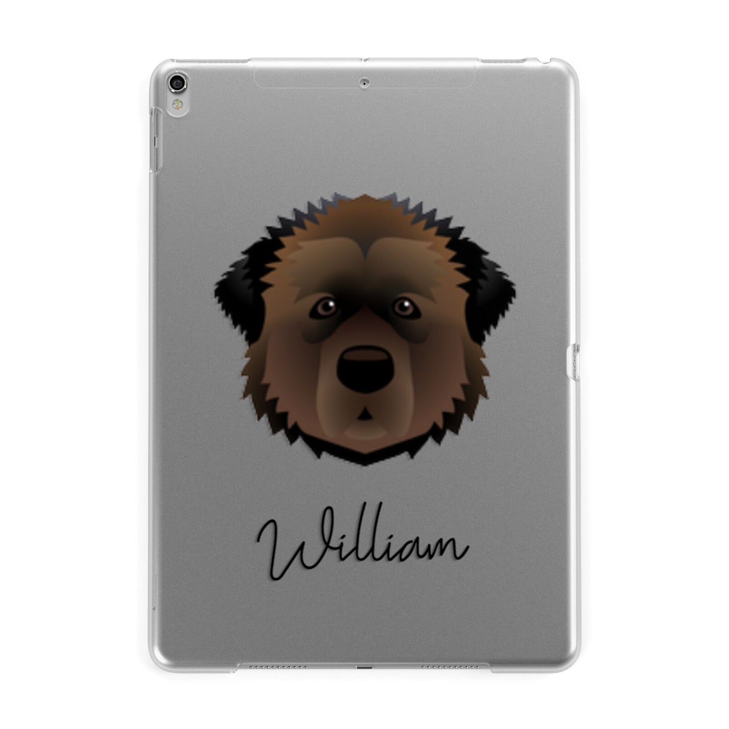 Estrela Mountain Dog Personalised Apple iPad Silver Case
