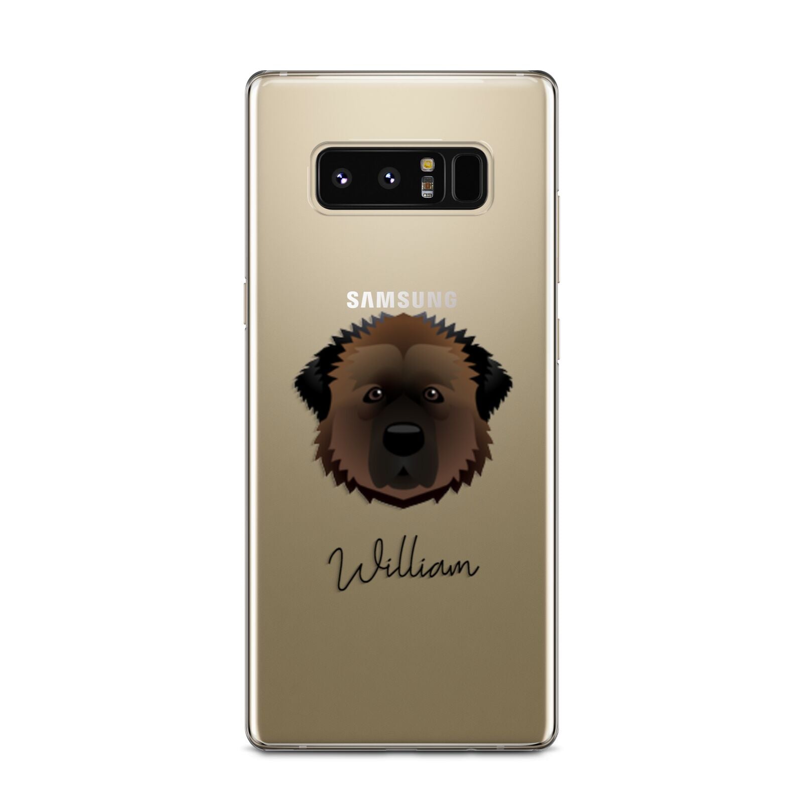 Estrela Mountain Dog Personalised Samsung Galaxy Note 8 Case