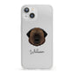 Estrela Mountain Dog Personalised iPhone 13 Clear Bumper Case