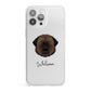 Estrela Mountain Dog Personalised iPhone 13 Pro Max Clear Bumper Case