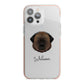 Estrela Mountain Dog Personalised iPhone 13 Pro Max TPU Impact Case with Pink Edges