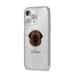 Estrela Mountain Dog Personalised iPhone 14 Pro Max Glitter Tough Case Silver Angled Image
