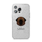 Estrela Mountain Dog Personalised iPhone 14 Pro Max Glitter Tough Case Silver