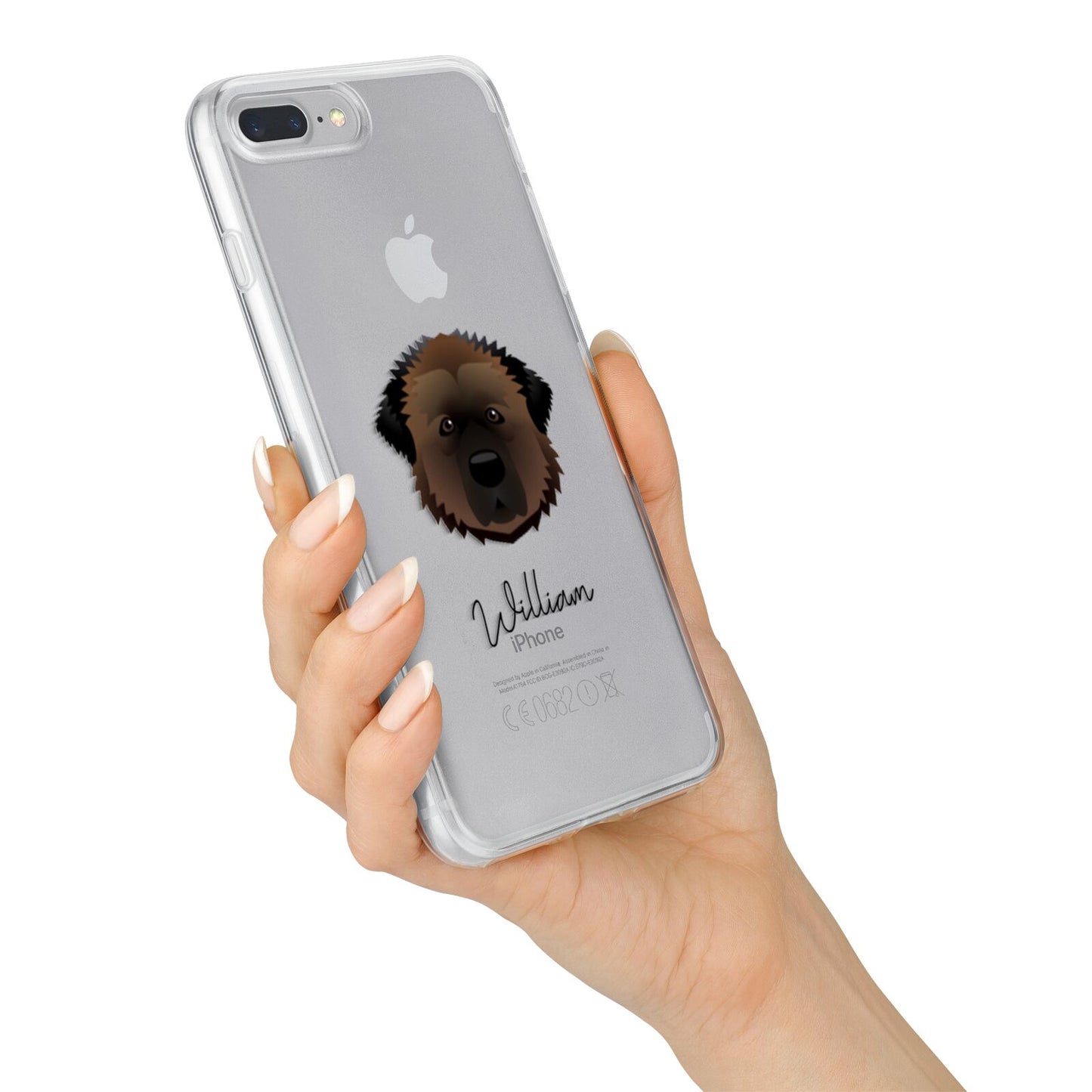 Estrela Mountain Dog Personalised iPhone 7 Plus Bumper Case on Silver iPhone Alternative Image