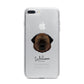 Estrela Mountain Dog Personalised iPhone 7 Plus Bumper Case on Silver iPhone