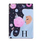 Ethereal Goddess in Space with Initial Apple iPad Rose Gold Case