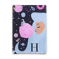 Ethereal Goddess in Space with Initial Apple iPad Rose Gold Case