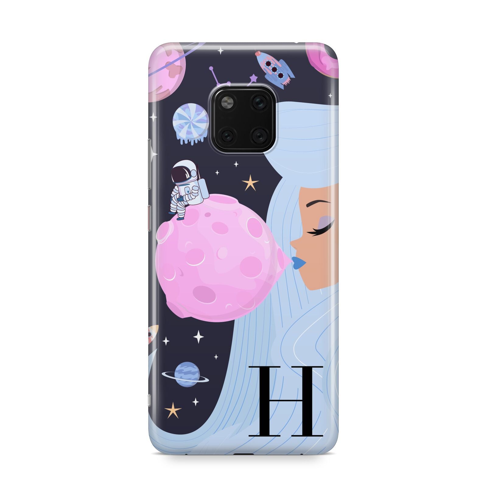 Ethereal Goddess in Space with Initial Huawei Mate 20 Pro Phone Case