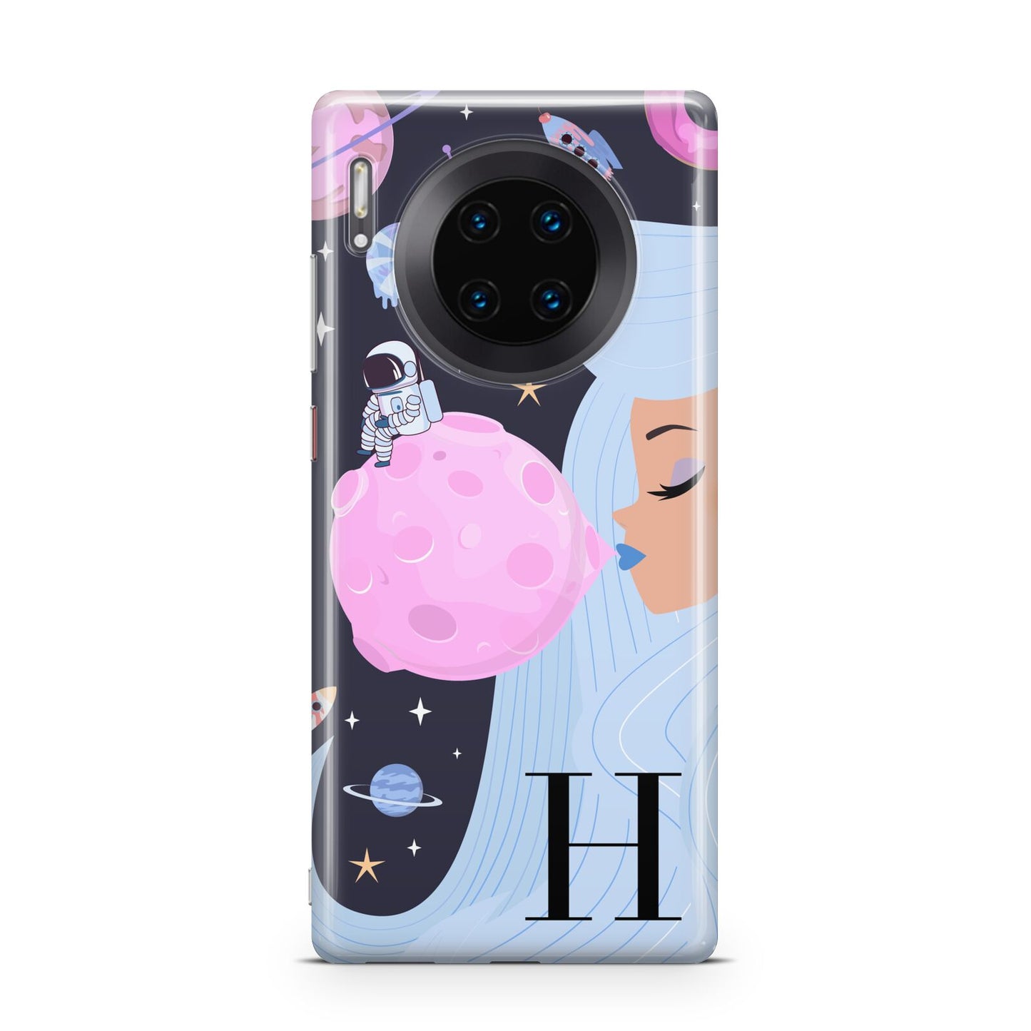 Ethereal Goddess in Space with Initial Huawei Mate 30 Pro Phone Case
