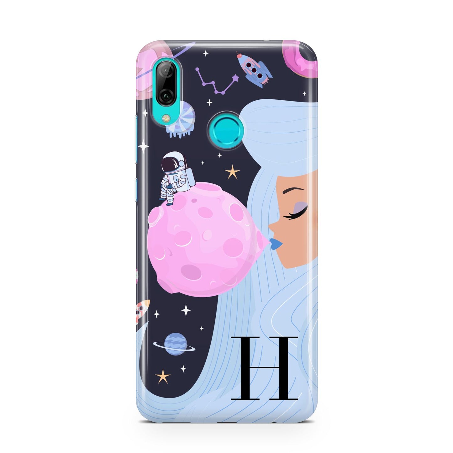 Ethereal Goddess in Space with Initial Huawei P Smart 2019 Case