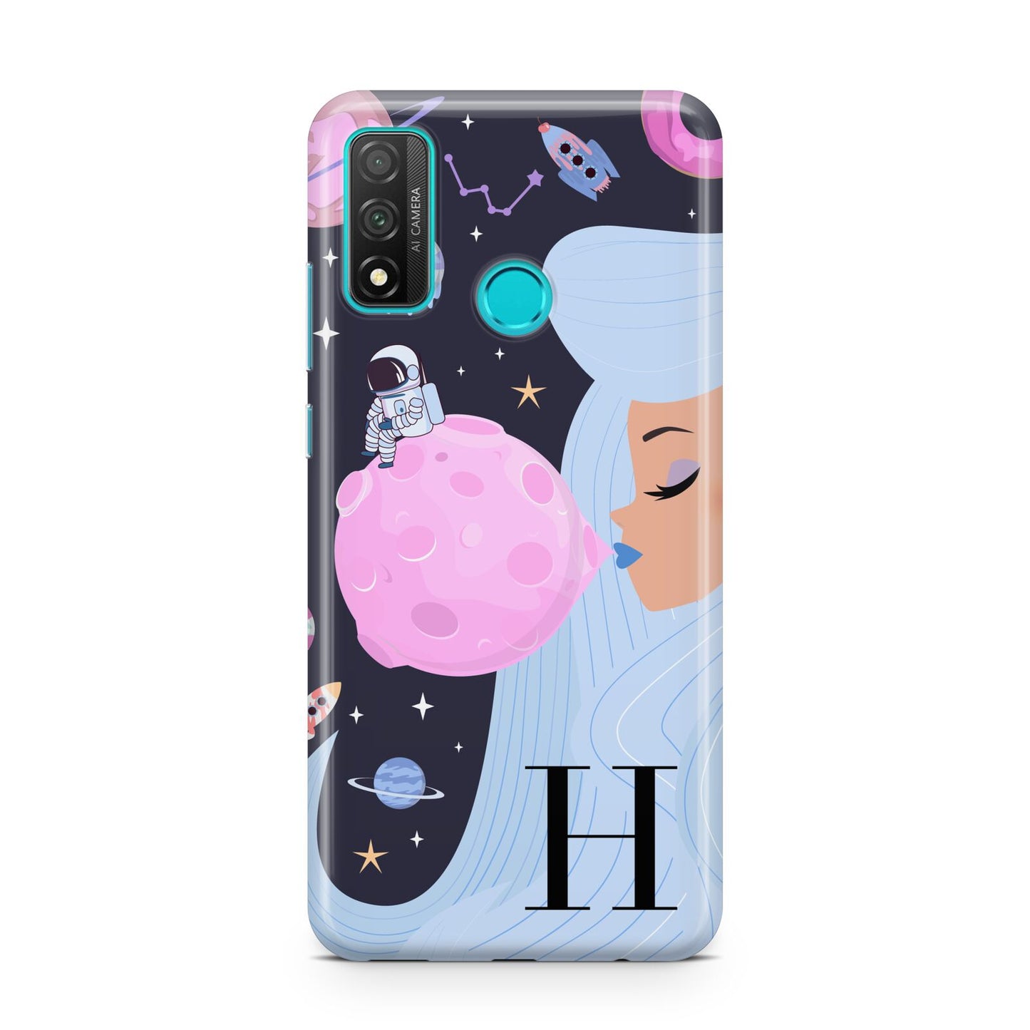 Ethereal Goddess in Space with Initial Huawei P Smart 2020