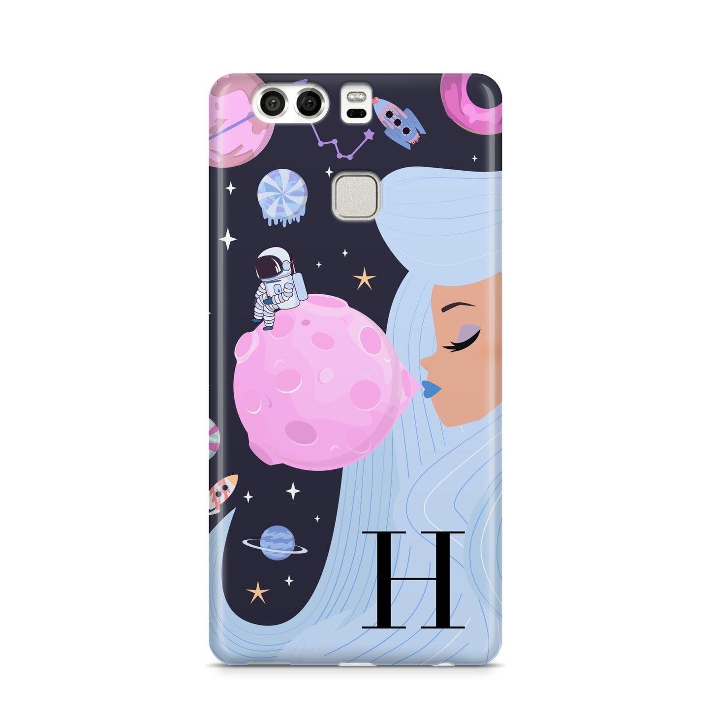 Ethereal Goddess in Space with Initial Huawei P9 Case