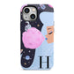 Ethereal Goddess in Space with Initial iPhone 13 Mini Full Wrap 3D Tough Case