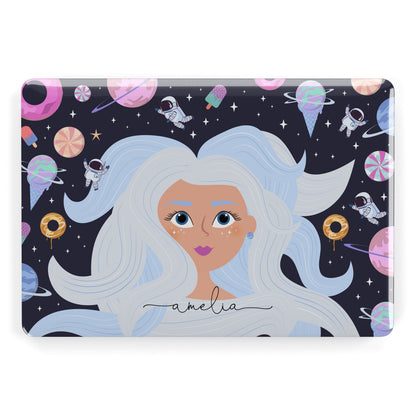 Ethereal Space Goddess with Name Apple MacBook Case