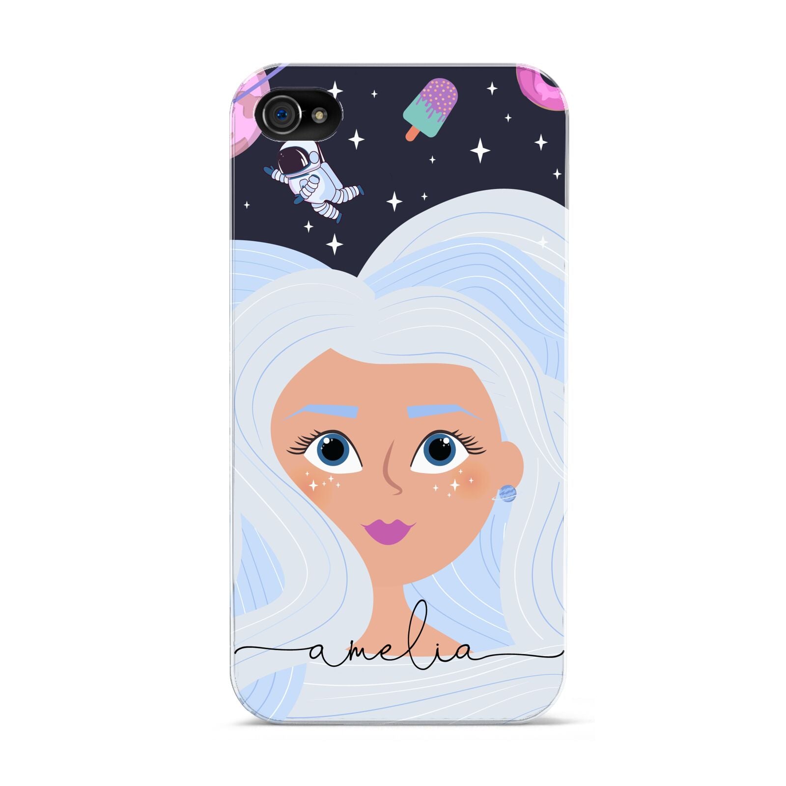 Ethereal Space Goddess with Name Apple iPhone 4s Case