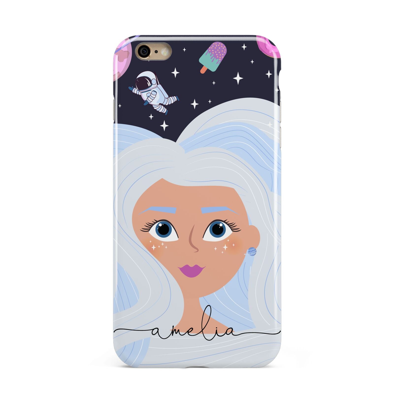 Ethereal Space Goddess with Name Apple iPhone 6 Plus 3D Tough Case