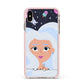 Ethereal Space Goddess with Name Apple iPhone Xs Max Impact Case Pink Edge on Gold Phone