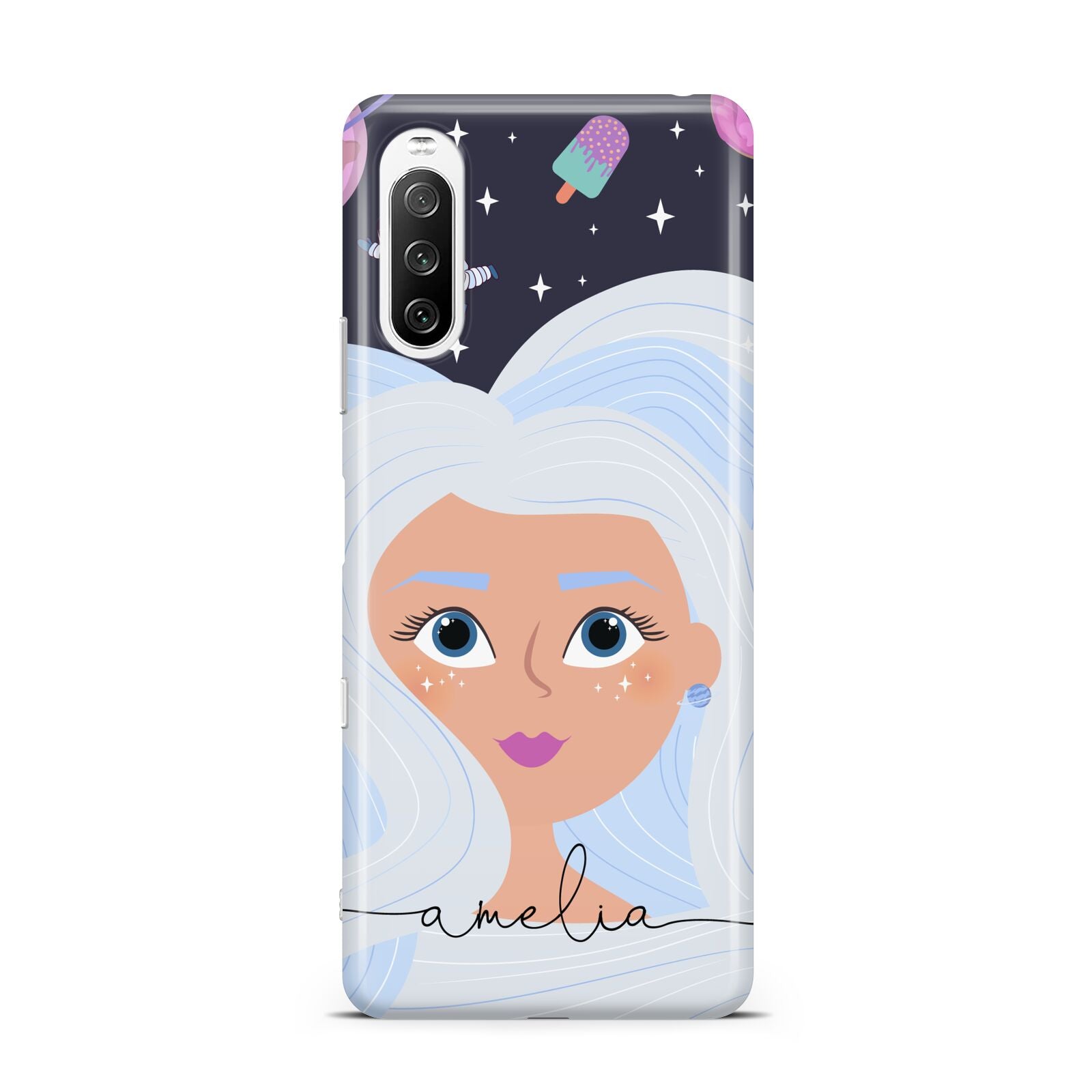 Ethereal Space Goddess with Name Sony Xperia 10 III Case