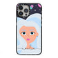 Ethereal Space Goddess with Name iPhone 13 Pro Max Black Impact Case on Silver phone