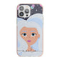 Ethereal Space Goddess with Name iPhone 13 Pro Max TPU Impact Case with Pink Edges