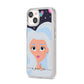 Ethereal Space Goddess with Name iPhone 14 Clear Tough Case Starlight Angled Image
