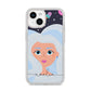 Ethereal Space Goddess with Name iPhone 14 Glitter Tough Case Starlight