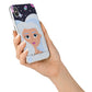Ethereal Space Goddess with Name iPhone X Bumper Case on Silver iPhone Alternative Image 2