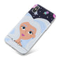 Ethereal Space Goddess with Name iPhone X Bumper Case on Silver iPhone