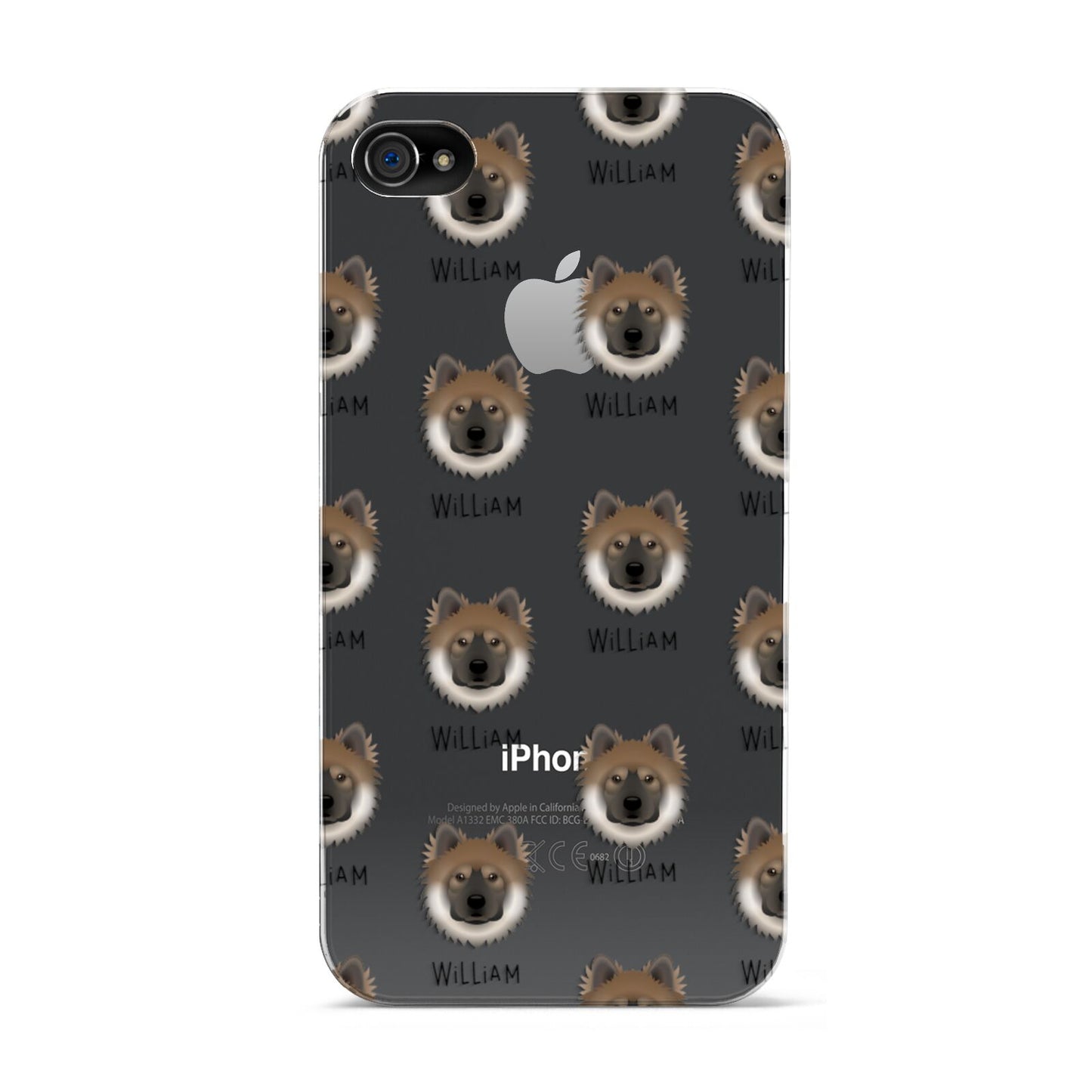 Eurasier Icon with Name Apple iPhone 4s Case