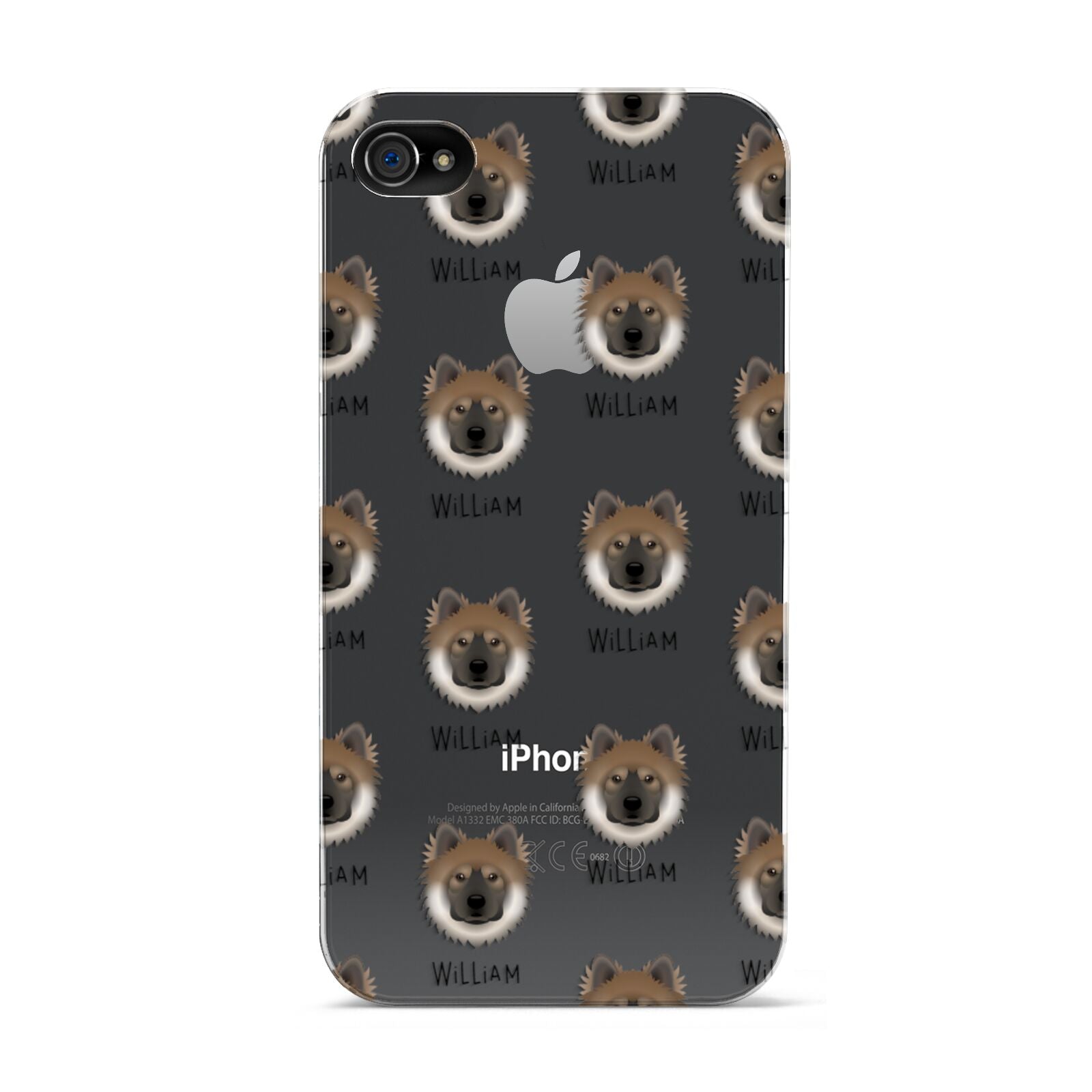 Eurasier Icon with Name Apple iPhone 4s Case