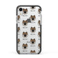 Eurasier Icon with Name Apple iPhone XR Impact Case Black Edge on Silver Phone
