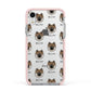 Eurasier Icon with Name Apple iPhone XR Impact Case Pink Edge on Silver Phone