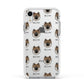 Eurasier Icon with Name Apple iPhone XR Impact Case White Edge on Silver Phone