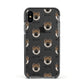 Eurasier Icon with Name Apple iPhone Xs Impact Case Black Edge on Black Phone