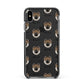 Eurasier Icon with Name Apple iPhone Xs Max Impact Case Black Edge on Black Phone
