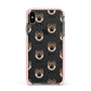 Eurasier Icon with Name Apple iPhone Xs Max Impact Case Pink Edge on Black Phone