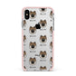 Eurasier Icon with Name Apple iPhone Xs Max Impact Case Pink Edge on Silver Phone