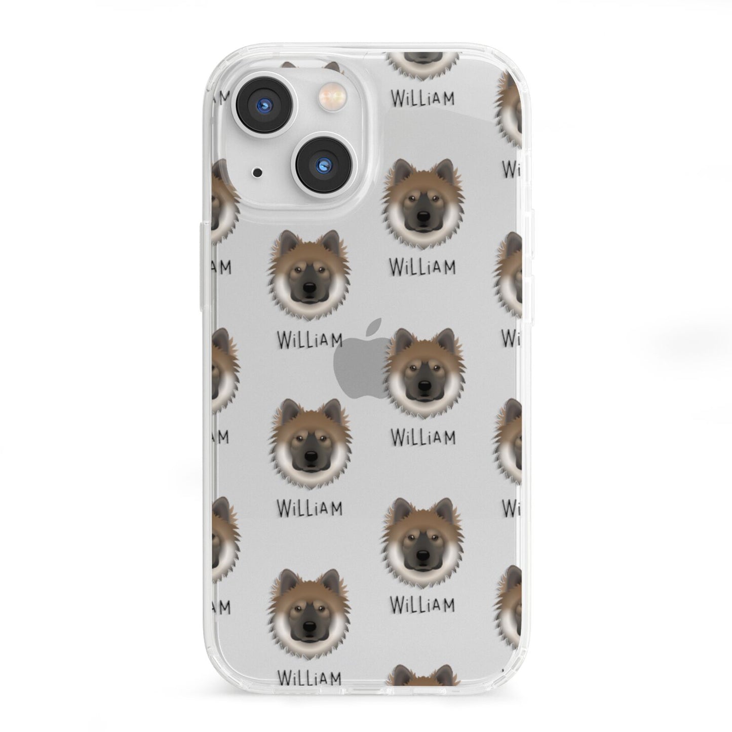 Eurasier Icon with Name iPhone 13 Mini Clear Bumper Case