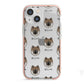 Eurasier Icon with Name iPhone 13 Mini TPU Impact Case with Pink Edges