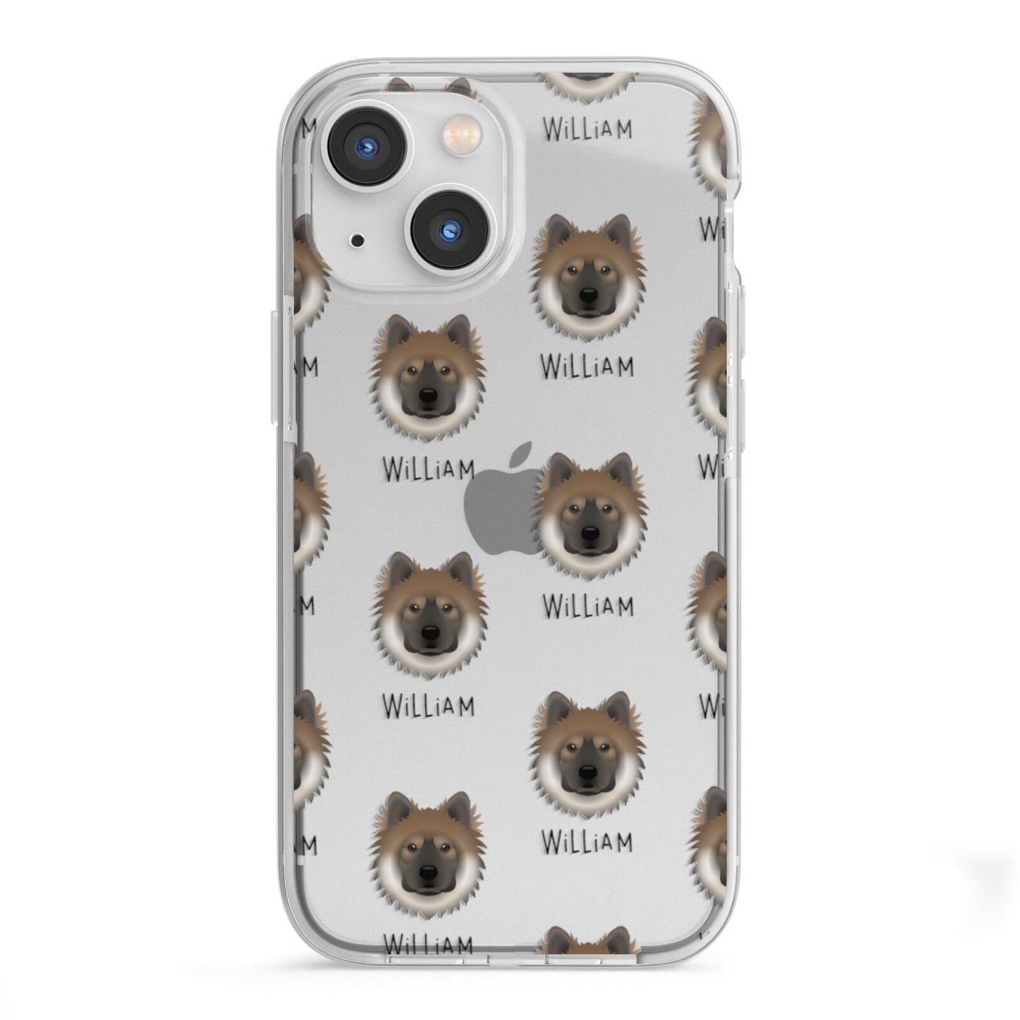 Eurasier Icon with Name iPhone 13 Mini TPU Impact Case with White Edges