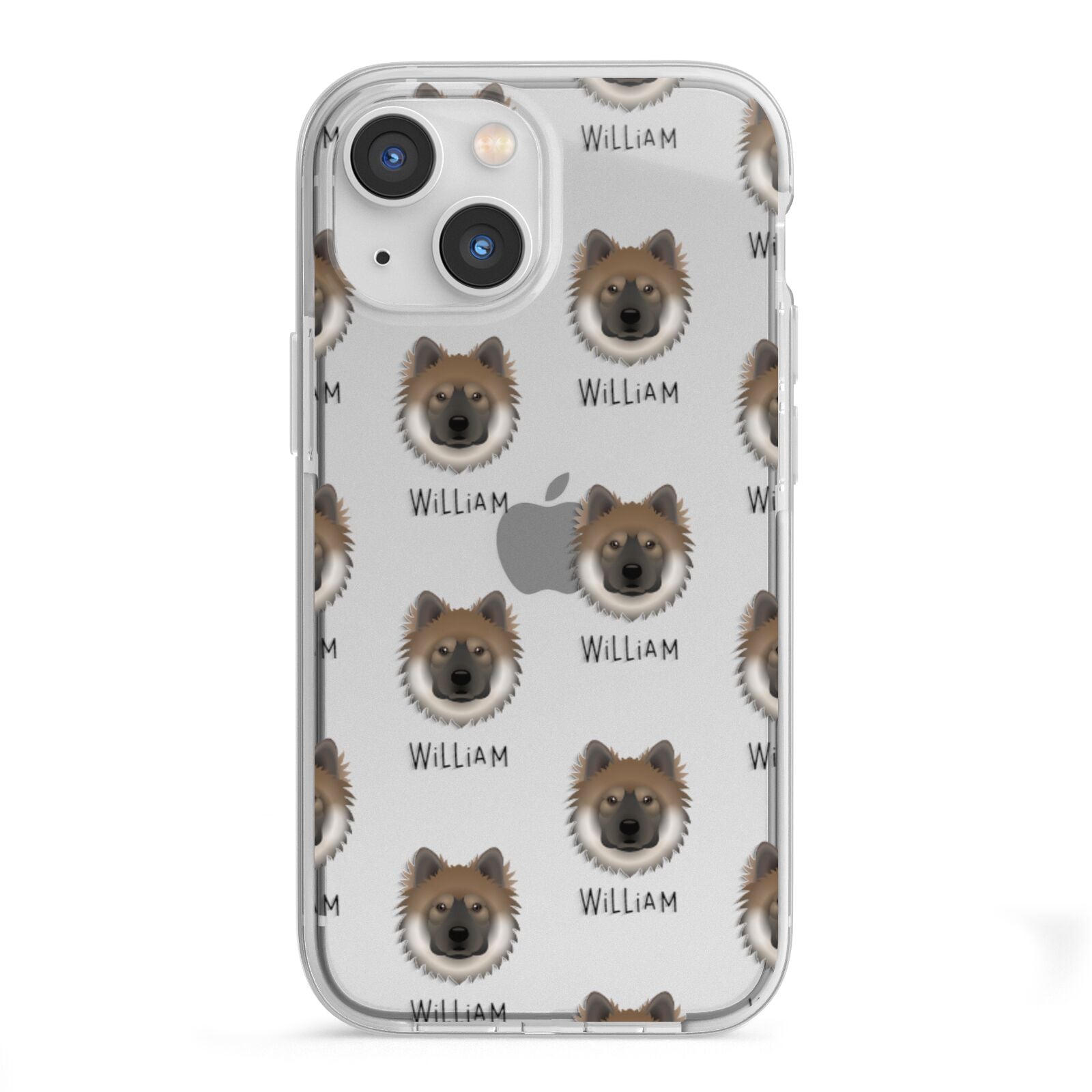 Eurasier Icon with Name iPhone 13 Mini TPU Impact Case with White Edges