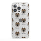 Eurasier Icon with Name iPhone 13 Pro Clear Bumper Case
