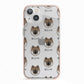 Eurasier Icon with Name iPhone 13 TPU Impact Case with Pink Edges